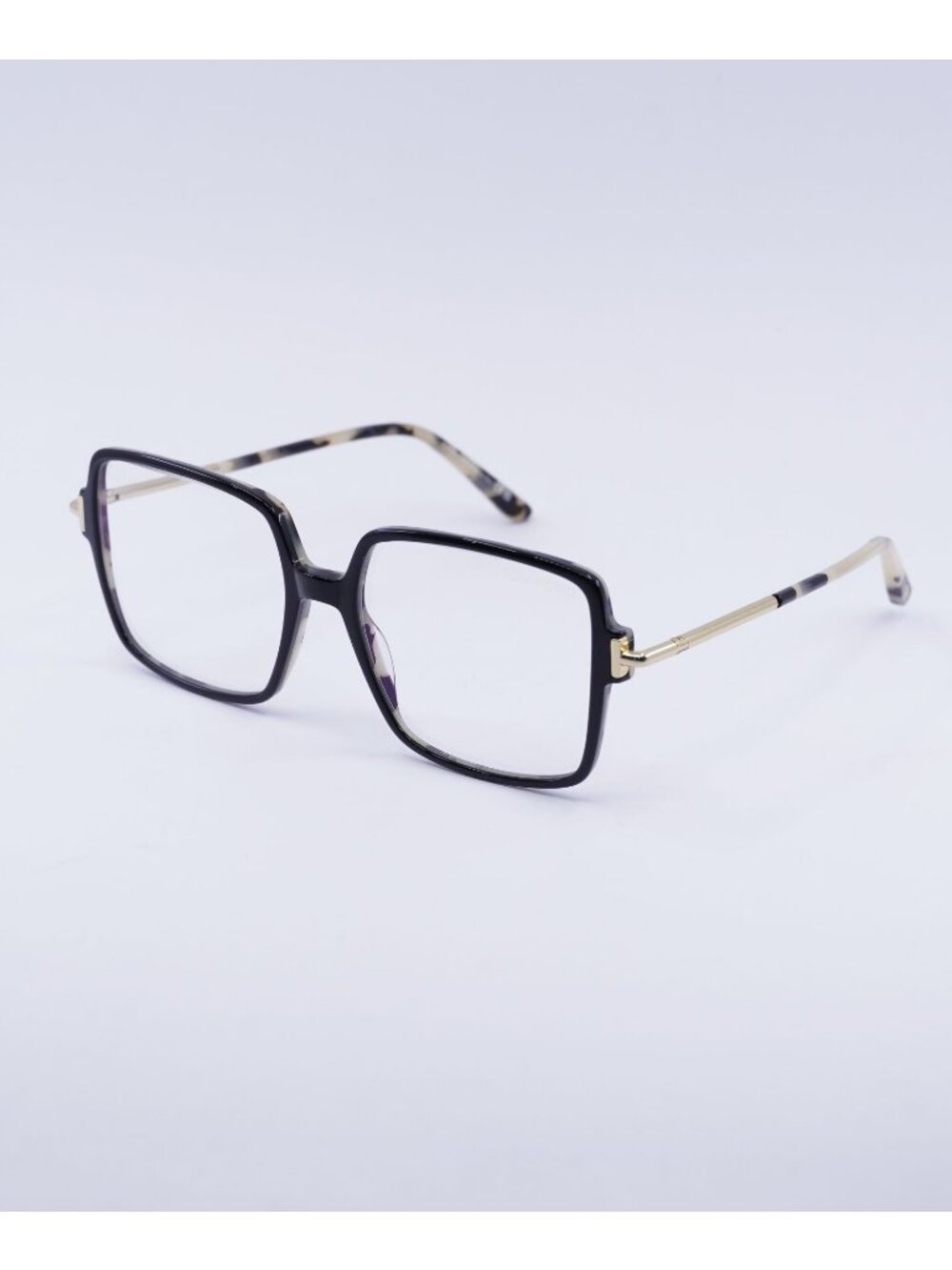 Tom Ford FT5915-B 005 Eyeglasses Black 53mm Square Frame, Blue Light Block
